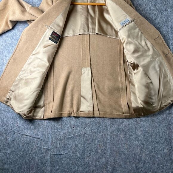 Vintage John Weitz by Palm Beach Mens Camel Hair Tan 2 Button Blazer Jacket - Picture 6 of 12